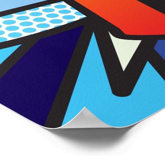 HAPPY 18th Comic Book Pop Art Poster (Hoek)