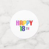 Happy 18th confetti (Kleine voorkant)