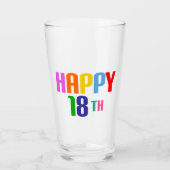 Happy 18th glas (Voorkant)