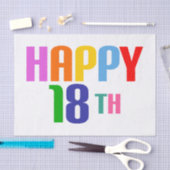 Happy 18th tissuepapier (Craft)