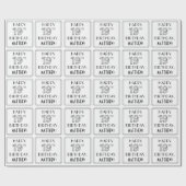 HAPPY 19th BIRTHDAY; Art Deco Style; aangepaste na Cadeaupapier (Vlak)