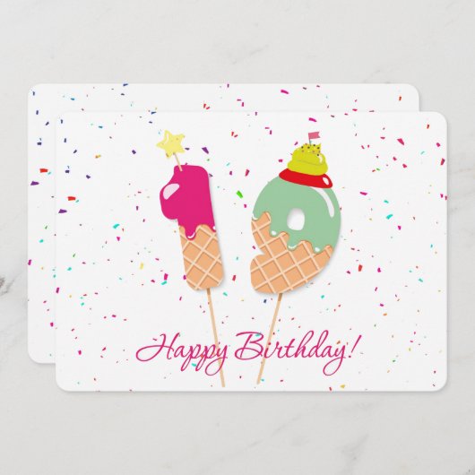 Happy 19th Birthday Feestdagenkaart (Voorkant / Achterkant)