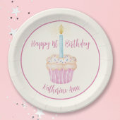 Happy 1st Birthday Cupcake Paper Bord