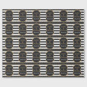 Happy 1st Birthday Gold Glitter Wrapping Paper Cadeaupapier (Vlak)