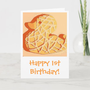 Happy 1st Birthday Kaart