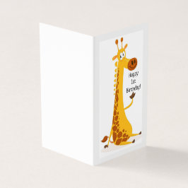 Happy 1st Birthday - Kaart voor kinderen