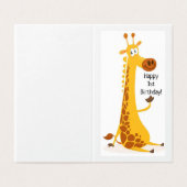 Happy 1st Birthday - Kaart voor kinderen (Buitenkant ongevouwen)