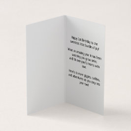 Happy 1st Birthday - Kaart voor kinderen