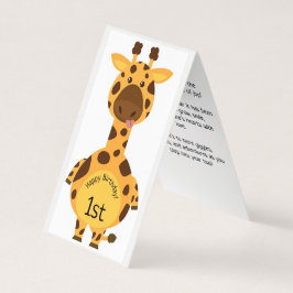 Happy 1st Birthday - Kaart voor kinderen