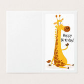 Happy 1st Birthday - Kaart voor kinderen (Buitenkant ongevouwen)