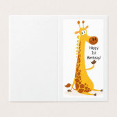 Happy 1st Birthday - Kaart voor kinderen (Buitenkant ongevouwen)