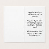 Happy 1st Birthday - Kaart voor kinderen (Binnenkant ongevouwen)