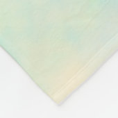 Happy 1st birthday kids baby blue green pastel ret fleece deken (Hoek)