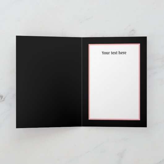 Happy 1st Birthday koe voeg bericht toe Kaart (Binnen)