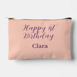 Happy 1st birthday orange purple boho retro name  etui