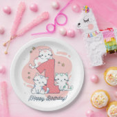 Happy 1st Birthday Papieren Bordje (Feest)