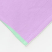 Happy 1st birthday pink green blue acrylic pour fleece deken (Hoek)