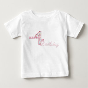 Happy 1st Birthday Pink T-Shirt