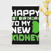 Happy 1st Birthday To My New Kidney - Kidney Trans Kaart (Gele Bloem)