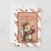 Happy 1st. Birthday to Our Baby Squirrel Kaart (Voorkant)