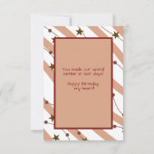 Happy 1st. Birthday to Our Baby Squirrel Kaart (Achterkant)