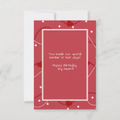 Happy 1st. Birthday to Our Cuddly Bear Kaart (Achterkant)