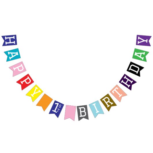 Happy 1st Birthday Vlaggetjes (Alle)