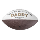 Happy 1st Father's Day Dad Keepomwille 3 Foto American Football (Gedraaid 270)