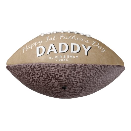 Happy 1st Father's Day Dad Keepomwille 3 Foto American Football (Gedraaid 270)