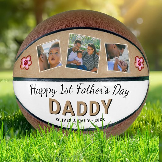 Happy 1st Father's Day Dad Keepomwille 3 Foto Basketbal