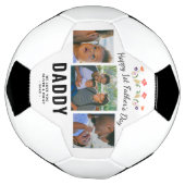 Happy 1st Father's Day Dad Keepomwille 3 Foto Voetbal (Gedraaid)