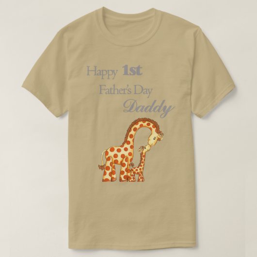 Happy 1st Fathers day papa Triblend T-shirt (Design voorkant)