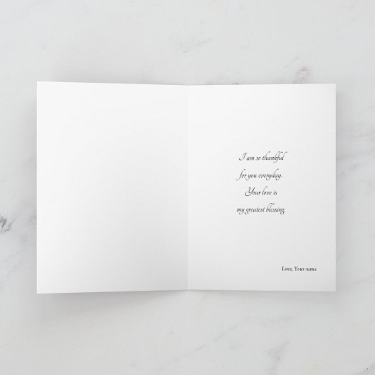 Happy 1st Jubileum-Elegant Floral Jubileum Kaart (Binnen)