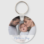 Happy 1st Moederdag 2023 Baby Boy Foto Sleutelhanger (Voorkant)