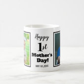 Happy 1st Moederdag 2 Photo Collage Koffiemok (Center)