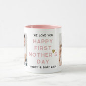 Happy 1st Moederdag 2 Photo Collage New Mam Mok (Midden)