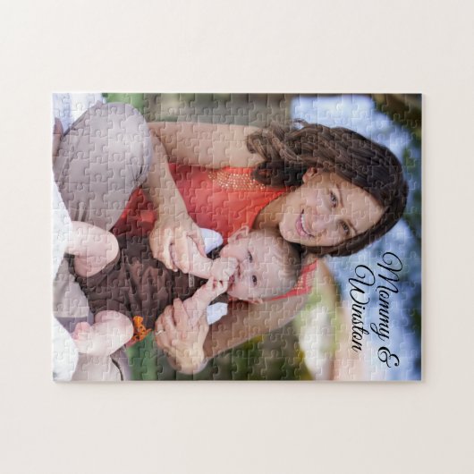 Happy 1st Moederdag Aangepaste Foto Puzzle Legpuzzel (Horizontaal)