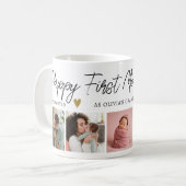 Happy 1st Moederdag als Grandma 5 Photo Collage Koffiemok (Voorkant links)
