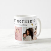 Happy 1st Moederdag als Grandma 5 Photo Collage Koffiemok (Voorkant rechts)