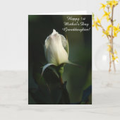 Happy 1st Moederdag Granddochterkaart Kaart (Gele Bloem)