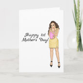 Happy 1st Moederdag Kaart (Voorkant)