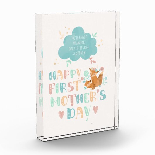 Happy 1st Moederdag van moeder in wet Fotoblokken (Links)