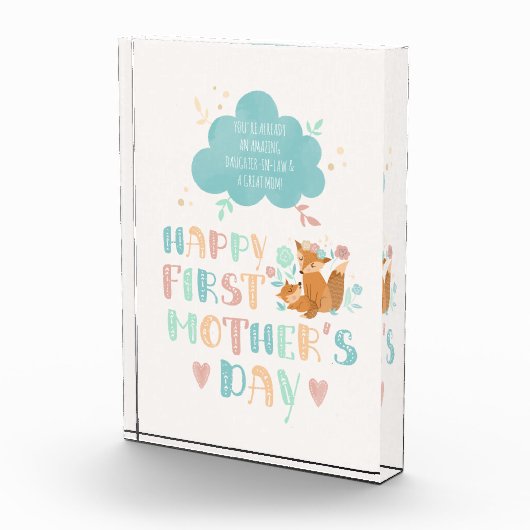 Happy 1st Moederdag van moeder in wet Fotoblokken (Rechts)