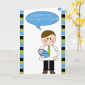 happy 1st mother's day kaart (Gele Bloem)