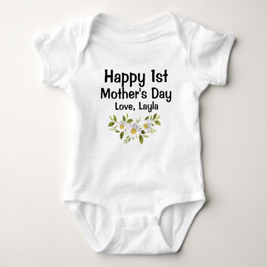 Happy 1st Mothers Day Shirt (Voorkant)