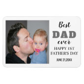 Happy 1st Vaderdag 2022 Best Dad Ever Photo Magneet (Horizontaal)
