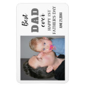 Happy 1st Vaderdag 2022 Best Dad Ever Photo Magneet (Verticaal)