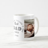 Happy 1st Vaderdag 2022 Foto Best Pap Ever Koffiemok (Voorkant rechts)