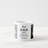 Happy 1st Vaderdag 20XX Beste vader ooit Espresso Kop (Voorkant)