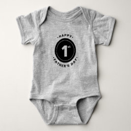 Happy 1st Vaderdag Baby Bodysuit
